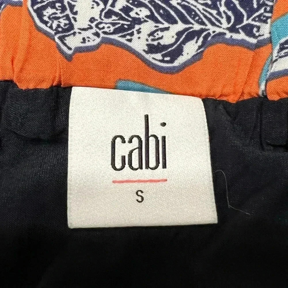 Cabi Calypso Maxi Skirt Paradise Floral Faux Wrap Sash Elastic Style 5250 size S - Picture 4 of 10